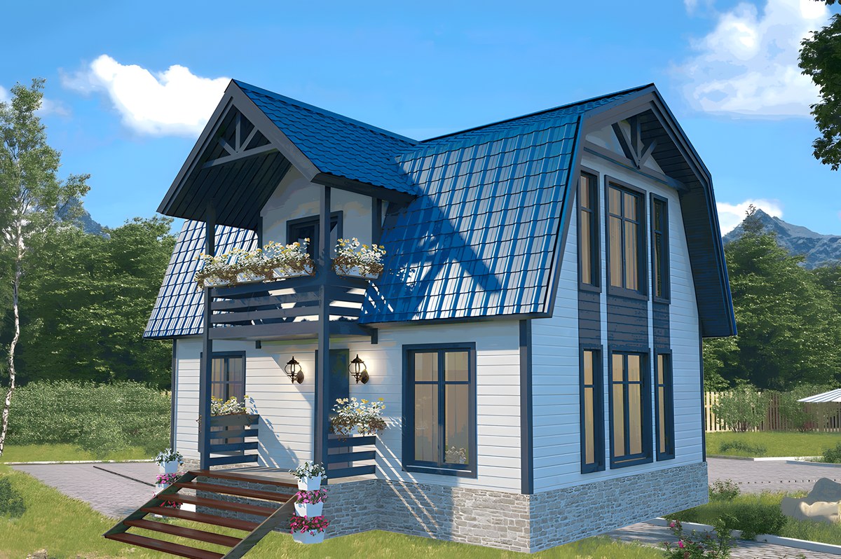 Каталог каркасный дом солнечный ++ 6 х 8 в Волгограде | Компания Азбука дома